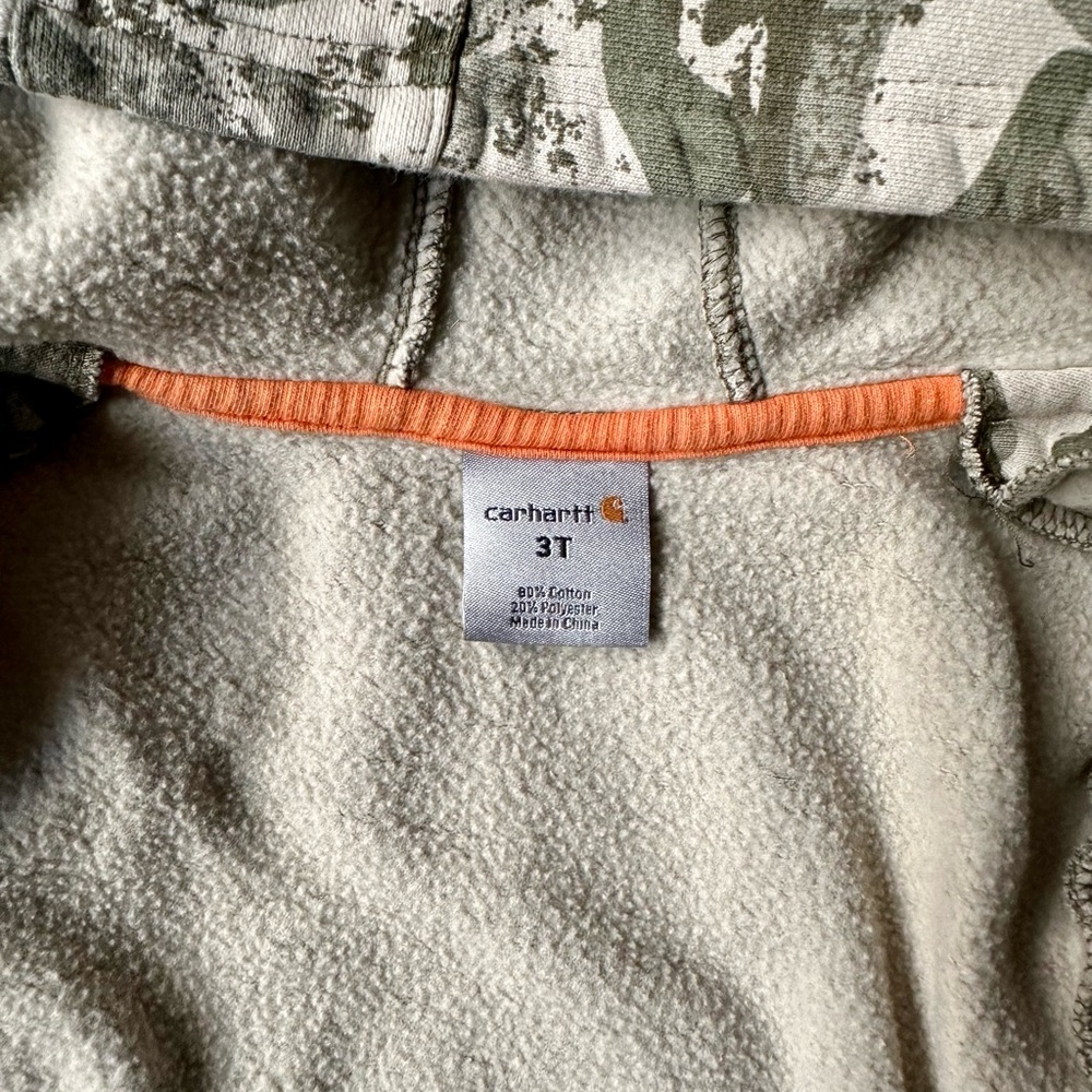 Carhartt Toddler Green Camo Hoodie - Picture 4 of 7
